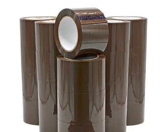Brown/Tint Packaging Tape 24 ROLLS 3"x110 Yards 2Mil Heavy Duty tape Office Industrial Moving Sealing Shipping Adhesive