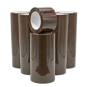 Brown/Tint Packaging Tape 24 ROLLS 3"x110 Yards 2Mil Heavy Duty tape Office Industrial Moving Sealing Shipping Adhesive