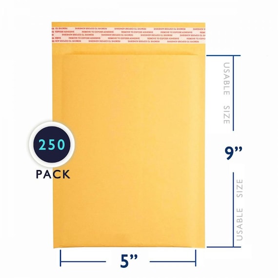 Any Size Wholesale Price Self Seal Kraft Bubble Mailers #000 - #7