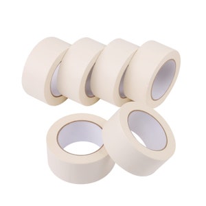 Wide Masking Tape 2 Inch 110 Yards 2 Mil Heavy Duty White Masking Tape Bulk Multi Pack, General Purpose & High Performance