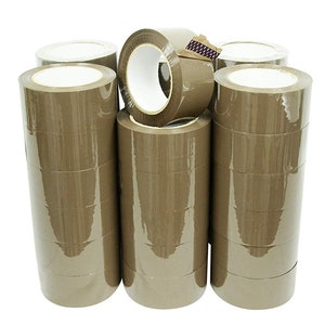 HD Tan Packaging Tape 1 ROLL 2x100 Yards 1.8 Mil Heavy Duty tape Office Industrial Moving Sealing Shipping Adhesive image 2