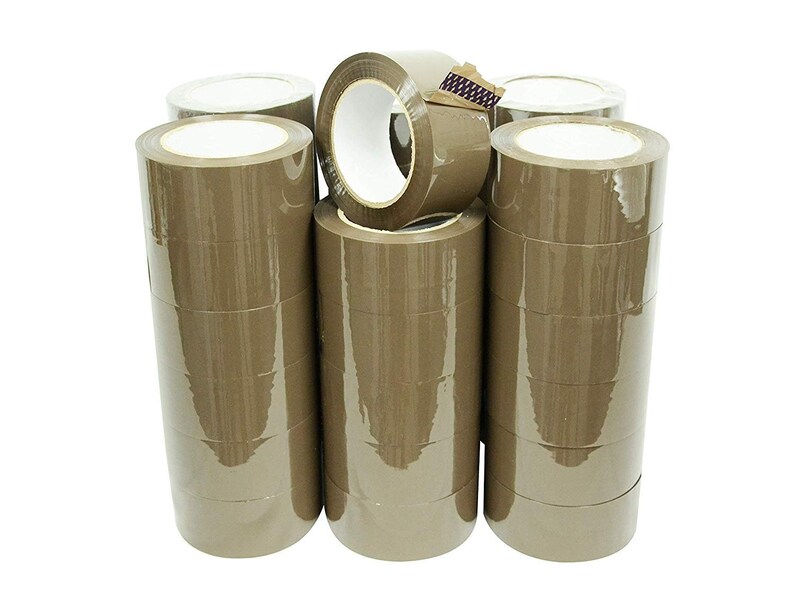 HD Tan Packaging Tape 1 ROLL 2x100 Yards 1.8 Mil Heavy Duty tape Office Industrial Moving Sealing Shipping Adhesive image 2