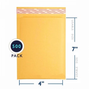 Any Size Wholesale Price Self Seal Kraft Bubble Mailers #000 - #7 Eco-Friendly