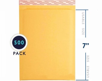 Any Size Wholesale Price Self Seal Kraft Bubble Mailers #000 - #7 Eco-Friendly