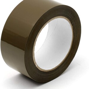 HD Tan/Brown Packaging Tape 6 ROLLS 2x110 Yards 2 Mil Heavy Duty tape Office Industrial Moving Sealing Shipping Adhesive image 2