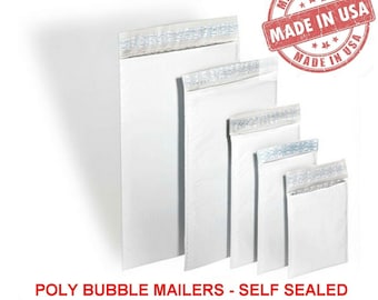 Any Size Wholesale Poly Bubble Mailers Shipping Mailing Padded Bags Envelopes #000 - #7