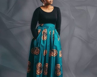 Ankara maxi skirt, African Clothing maxi skirt, African women clothing, African print maxi skirt, Ankara long skirt, African fabric skirt,