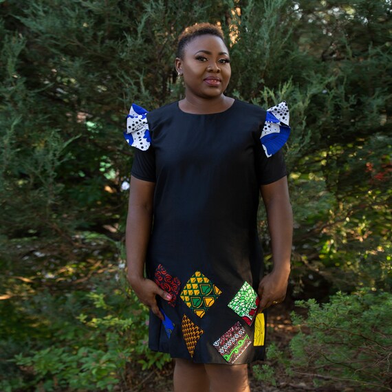 Ladies black shift clearance dress