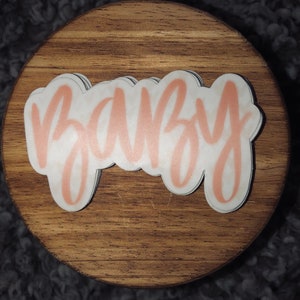 Baby pink sticker/ Matte Waterproof