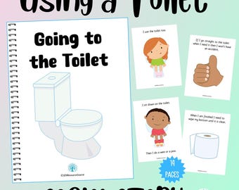 Mit einer Toilette Social Story