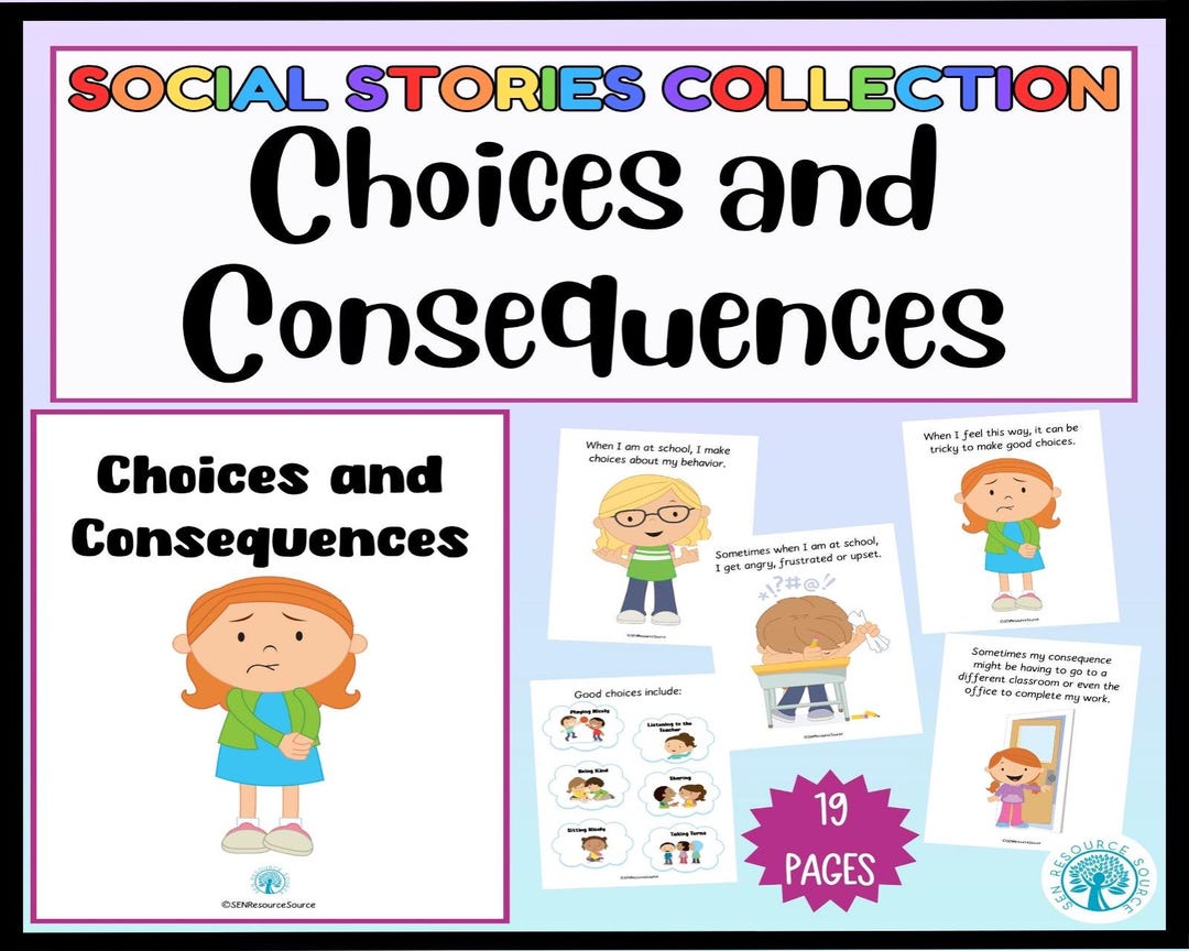 Choices and Consequences Social Story - Etsy