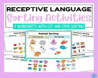 Receptive Language Sorting Activities