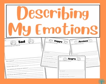 Arbeitsblätter zur Beschreibung meiner Emotionen