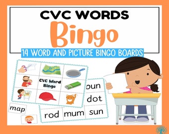 CVC Wort und Bild Bingo