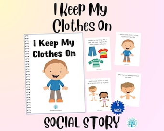 Ich behalte meine Kleidung auf Social Story