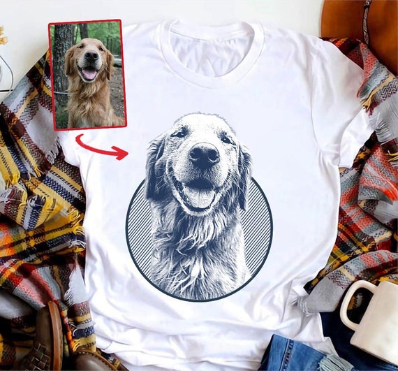 Dog Tshirt Dog Shirt Pet Face TShirt Personalized Etsy