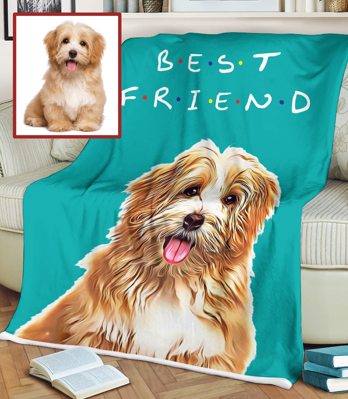 Benutzerdefinierte Pet Portrait Decke benutzerdefinierte Hund Etsy