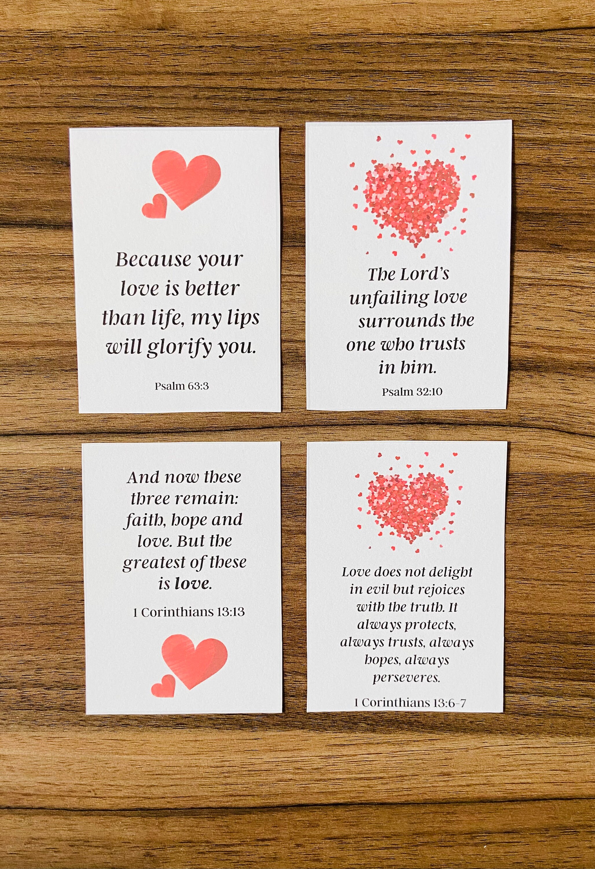 Valentine's Day Bible Verse Cards | Love Bible Verses | Scripture Cards ...