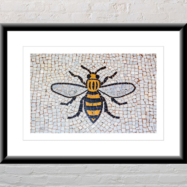 Manchester Bee / Worker Bee / Mosaic / Tiles / Fine Art / Photo / Print / Manchester Town Hall