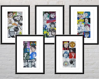 Affleck’s Palace Mosaics #1-5 / Manchester / Mark Kennedy / abstract / tiles / icons / street art / fine art / wall art