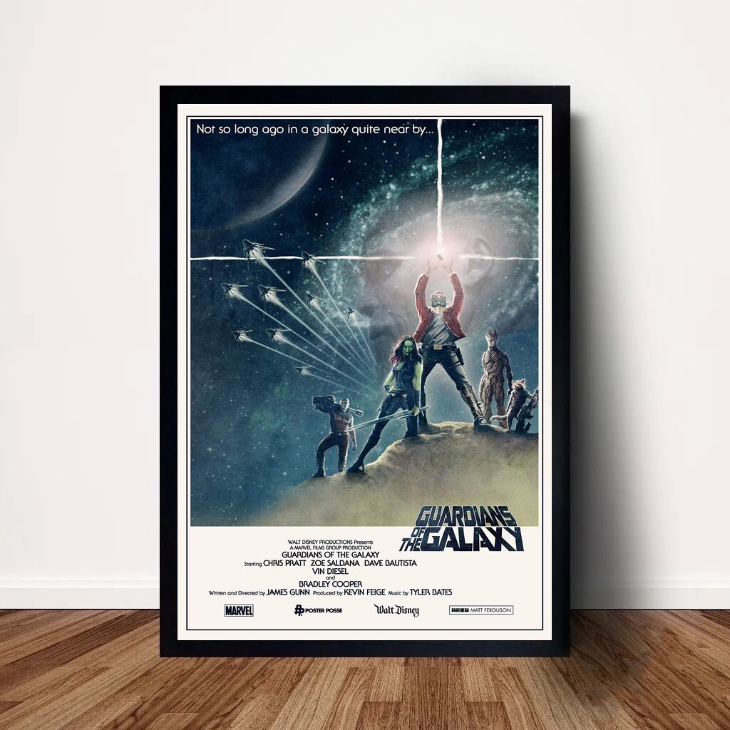 Guardians of the Galaxy Movie Poster Canvas Wall Art Home Etsy