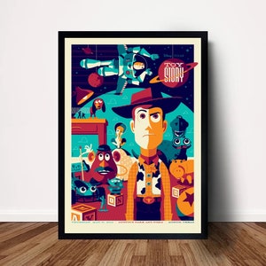 Toy Story Movie Poster Canvas Wall Art Home Decor (No Frame)