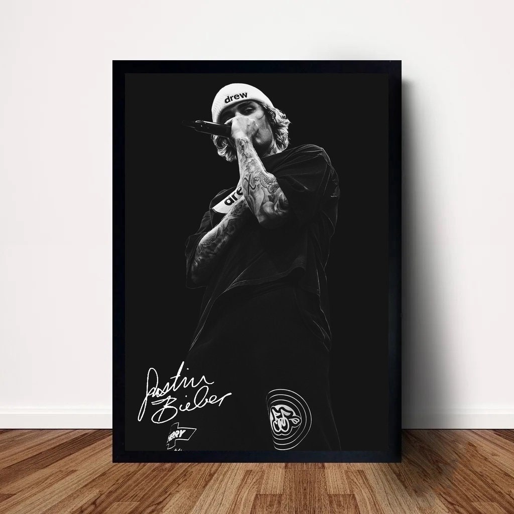 Discover Justin Bieber Music Poster Wall Art Home Decor