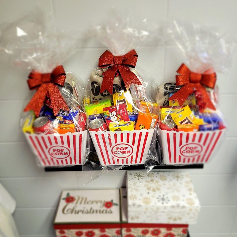Holiday Gift Basket Movie Lovers Gift Basket Christmas Gift Etsy