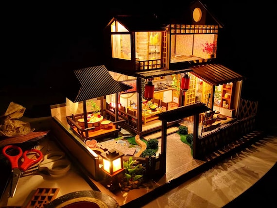 Miniature japanese store house kit