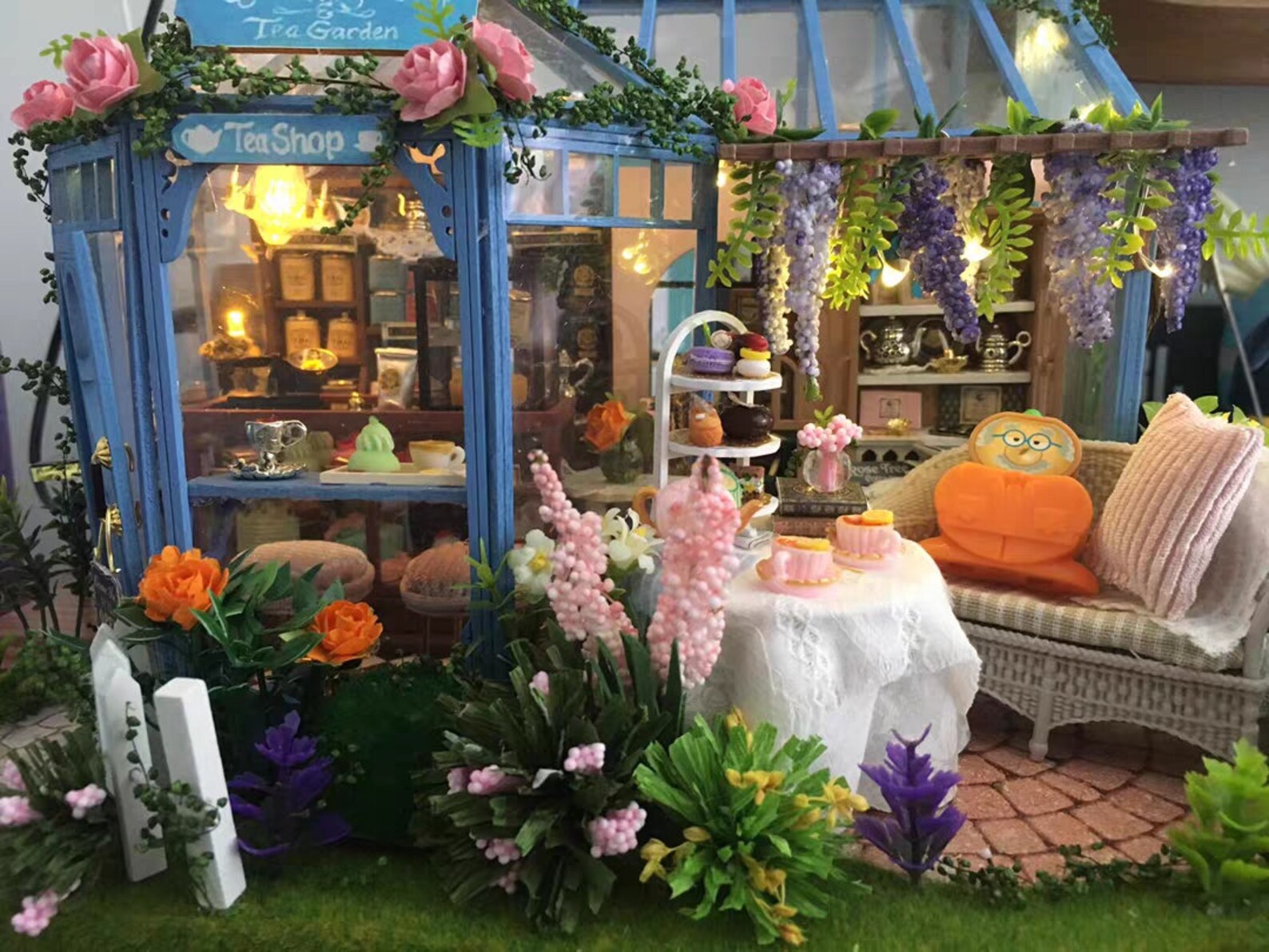 DIY Miniature Dollhouse Kit Rose Garden Handmade Birthday Gift Etsy