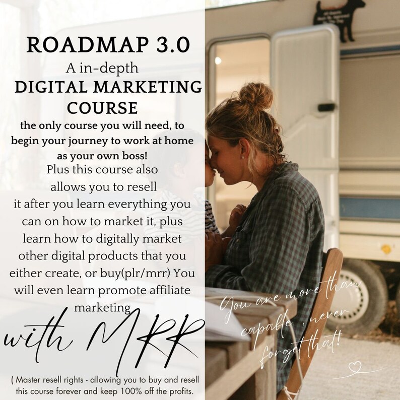 COMMERCIAL USE ROADMAP 3.0 course master an online business. mrr/plr image 6