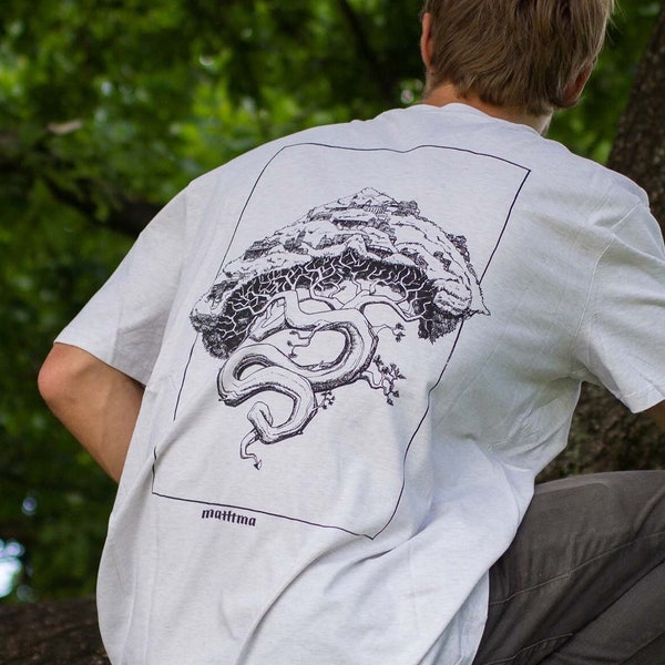 ORGANIC Tree Shirt, art illustration nature natural artsy shirt plant surreal surrealism geometrical drawing artistic handdrawn matttma FAIR