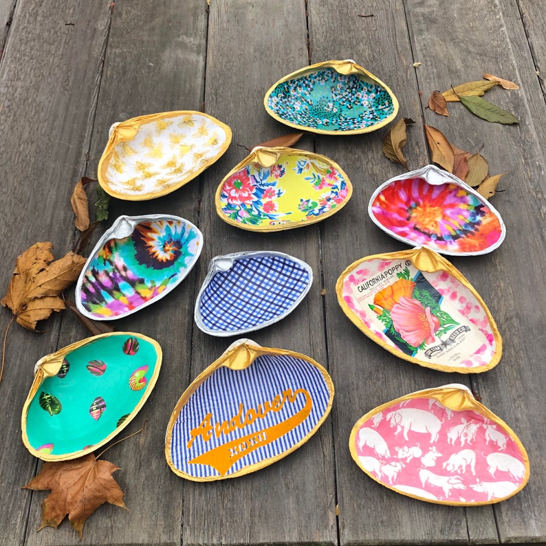 Extra Large Clam Shell Trinket Dish Etsy