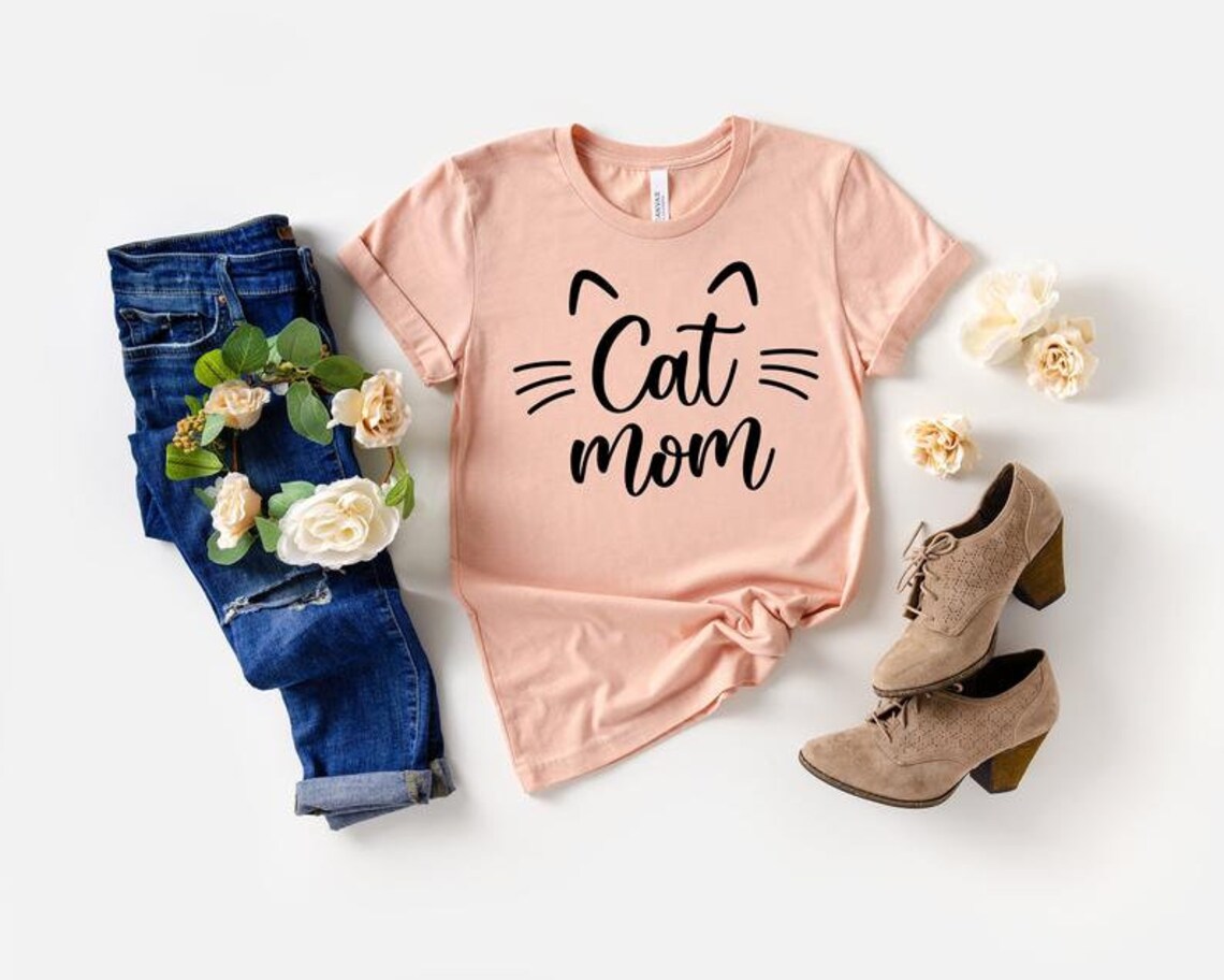 Cat Mom Sweater & Shirt cat mama cat mom shirt cat mama | Etsy