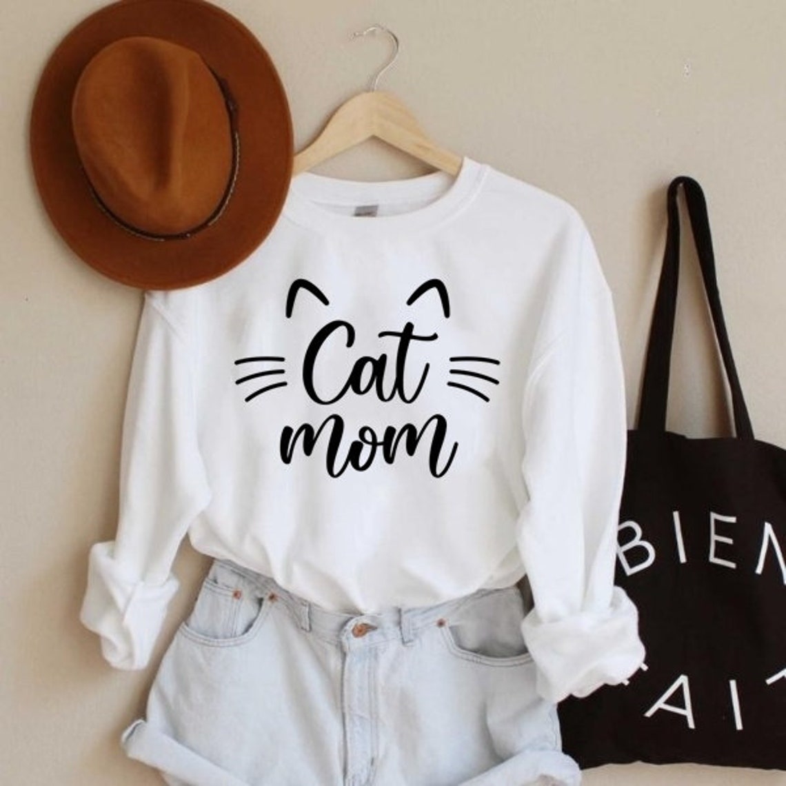 Cat Mom Sweater & Shirt cat mama cat mom shirt cat mama Etsy