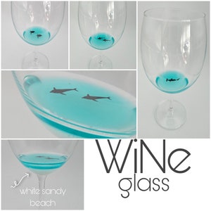 Wine Glasses with Shark Inside, 2 PCS Blue Unique Wine Glasses for Shark  Lover Wedding Gifts