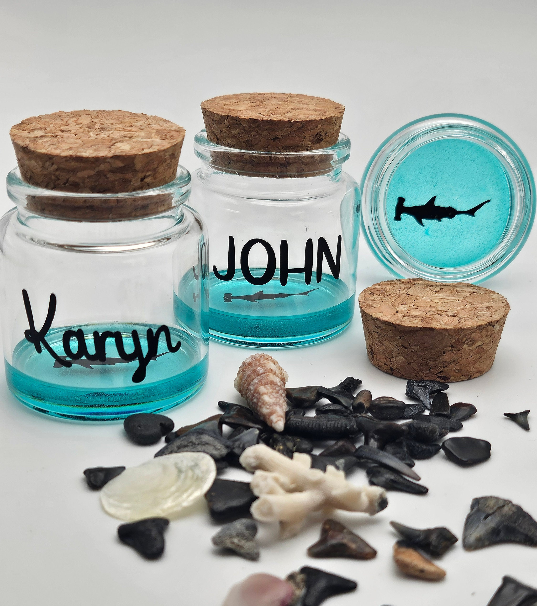 Personalized Shark Teeth Holder, Holds Your Sharks Tooth