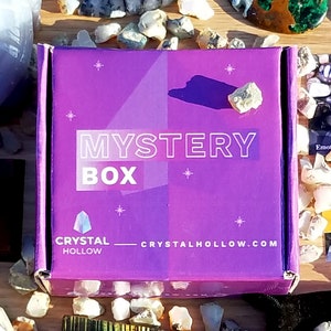 Mystery Gem Box, Witch Kit, Crystal Kit, Gemstones, Jewelry, Sage, Crystal Clusters