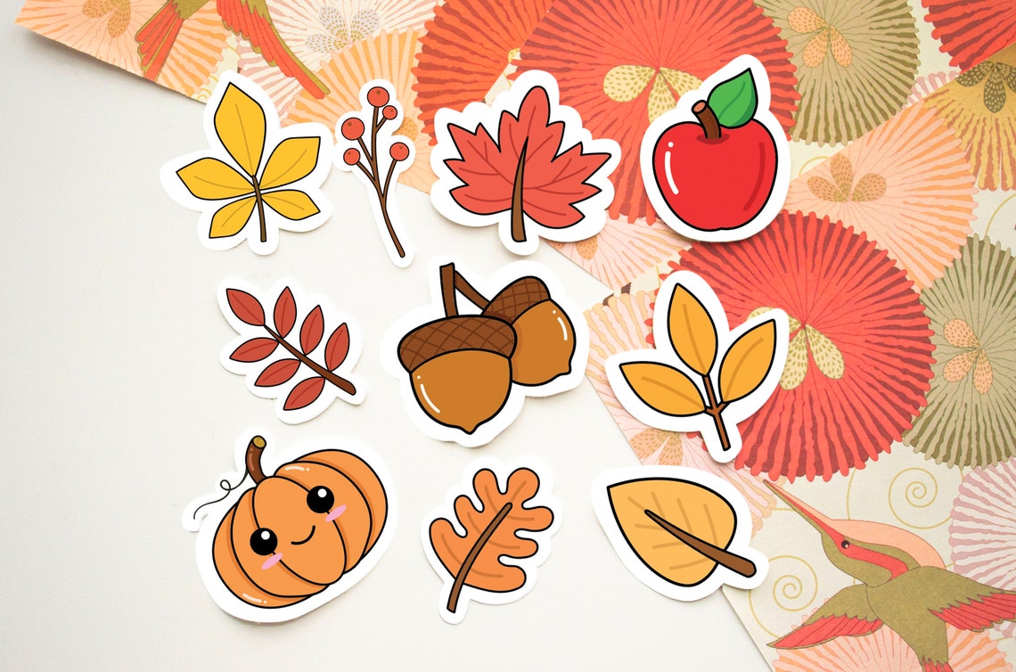 Autumn Sticker Pack Diecut Stickers Fall Stickers Autumn - Etsy Australia