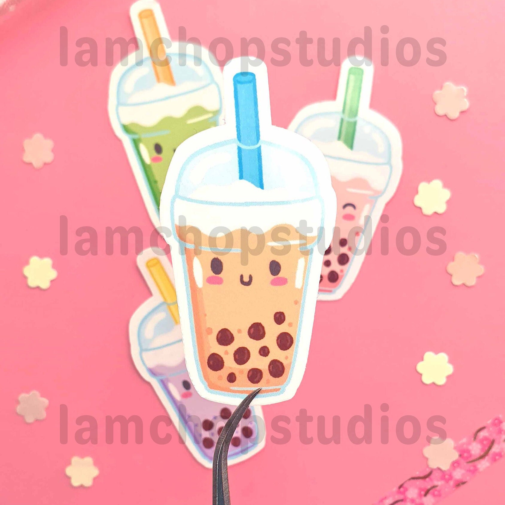 Cute Bubble Tea Sticker Pack | Diecut Stickers - Cute Stickers - Bubble ...