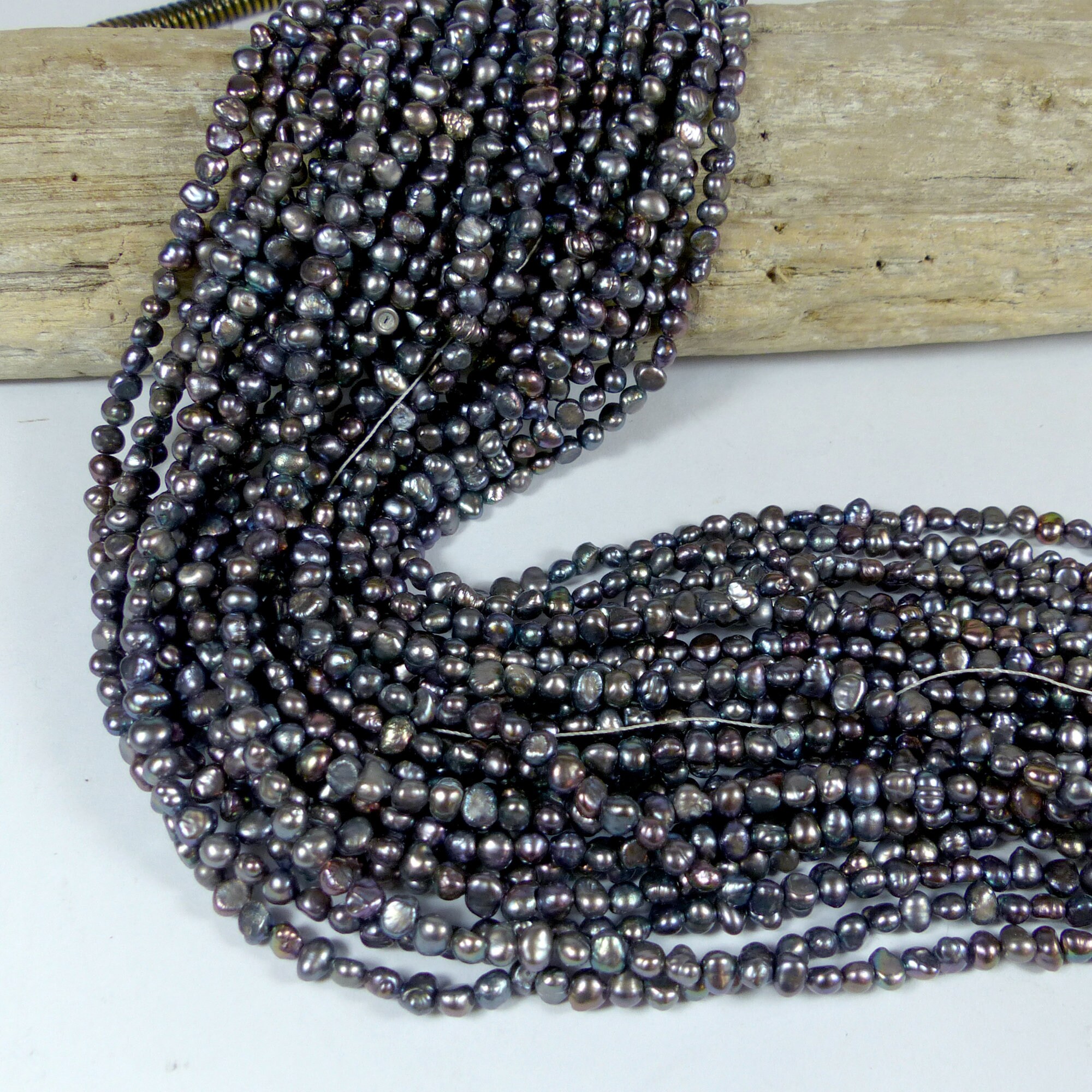 Freshwater Peacock Pearls 4mm Pearls Pearls for Jewellery Etsy UK