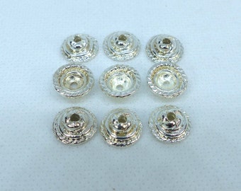 Bead Cap | Silver Bead Cap | Cap For Beads | Bead Spacer | 10 Bead Caps | Silver Spacer | vintage Bead Cap