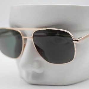 Korea FC-3 24K, Gold plated frame, 1980s Vintage Sunglasses, Men, Pilot glasses Never used, Deadstock Glasses