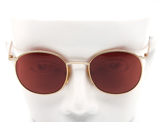 Gold Sunglasses Enrique Loewe Knappe Dione 115 Sunglasses 