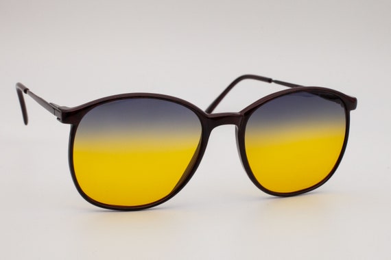 Rare Sirena 102/34 Round Vintage Sunglasses, Ital… - image 4