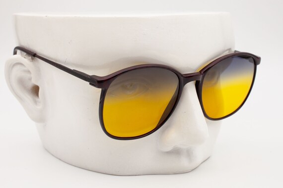 Rare Sirena 102/34 Round Vintage Sunglasses, Ital… - image 2