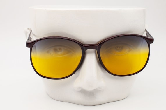 Rare Sirena 102/34 Round Vintage Sunglasses, Ital… - image 3