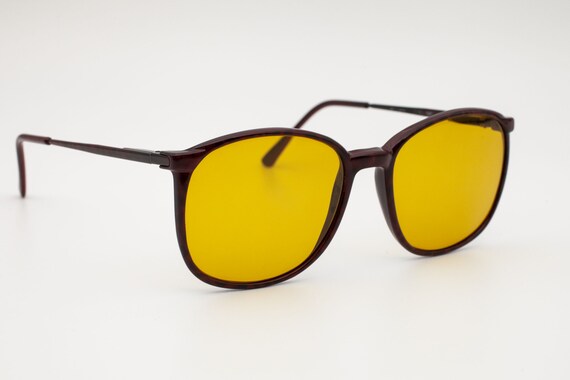 Rare Sirena -/100 Round Vintage Sunglasses, Italy… - image 4