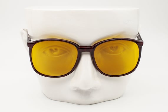 Rare Sirena -/100 Round Vintage Sunglasses, Italy… - image 3