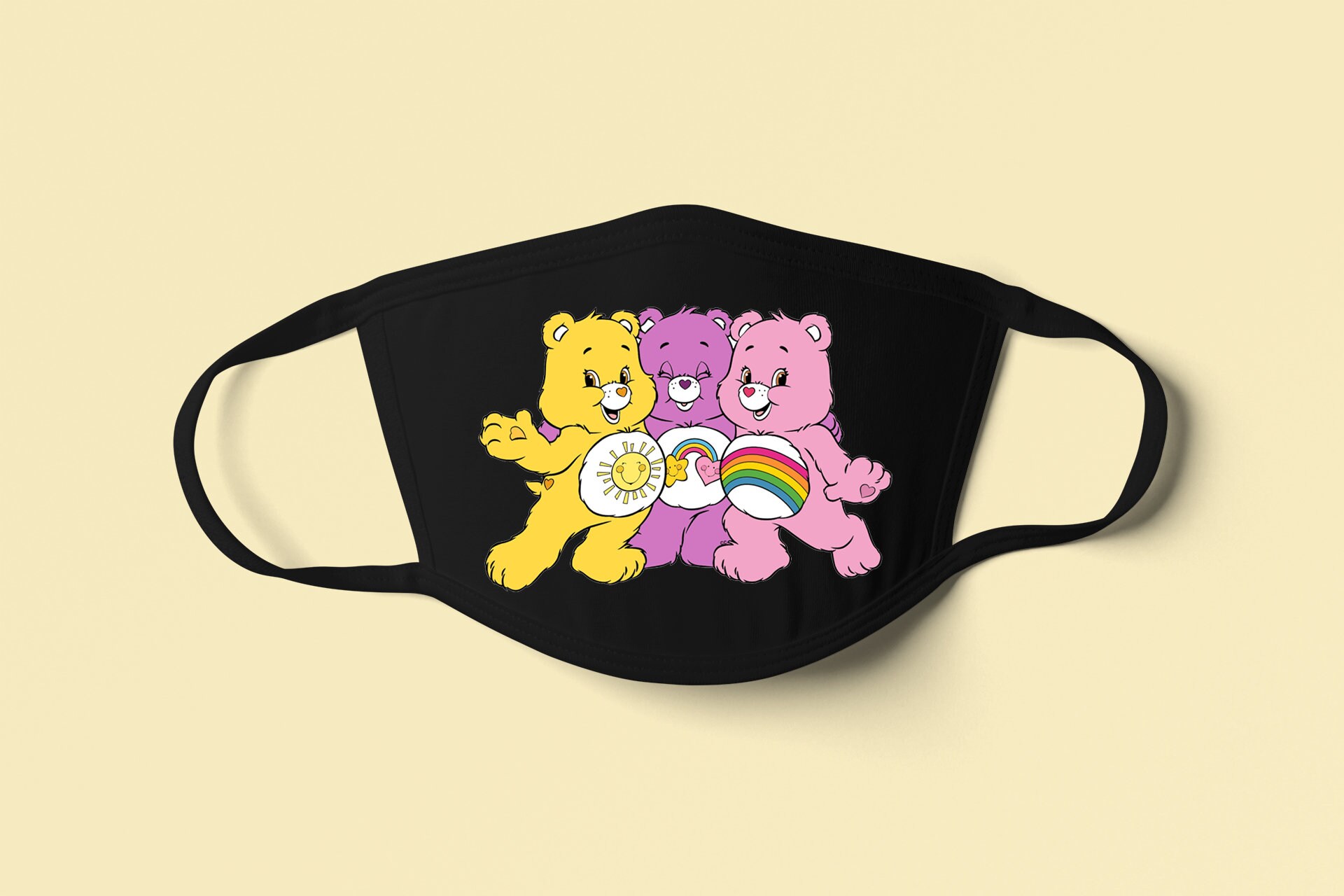 Care Bears Care Bears Mask Care Bears Face Mask Care Etsy